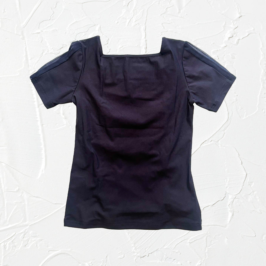 PSDP2502-TOPA NVYF0 半袖スクエアネックカットソーNavy
