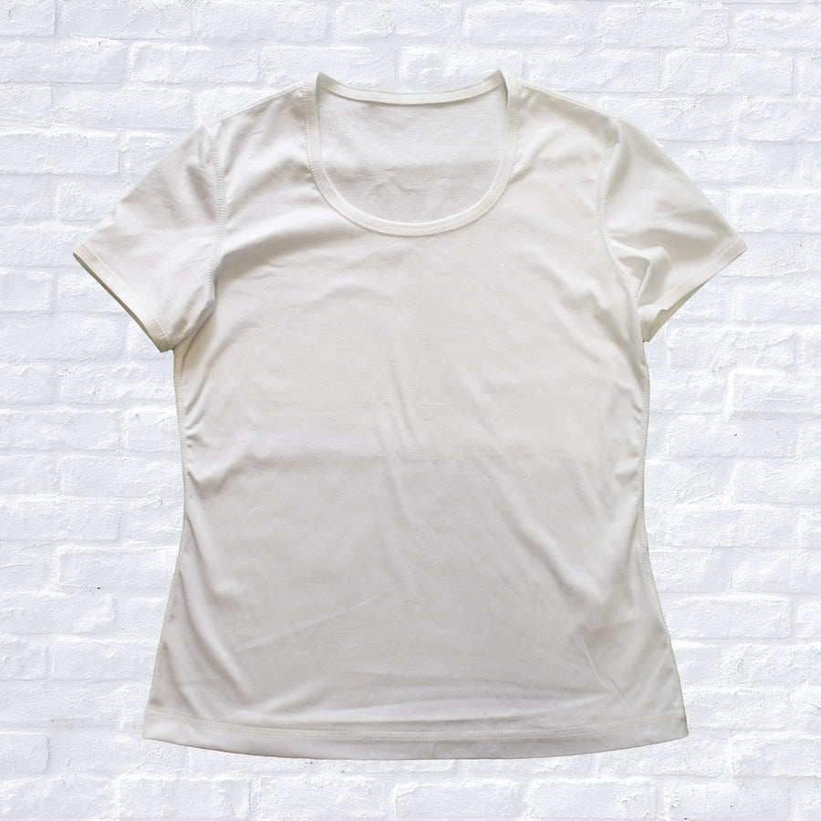 SY2201-TOP ラウンドネック半袖T-shirt White